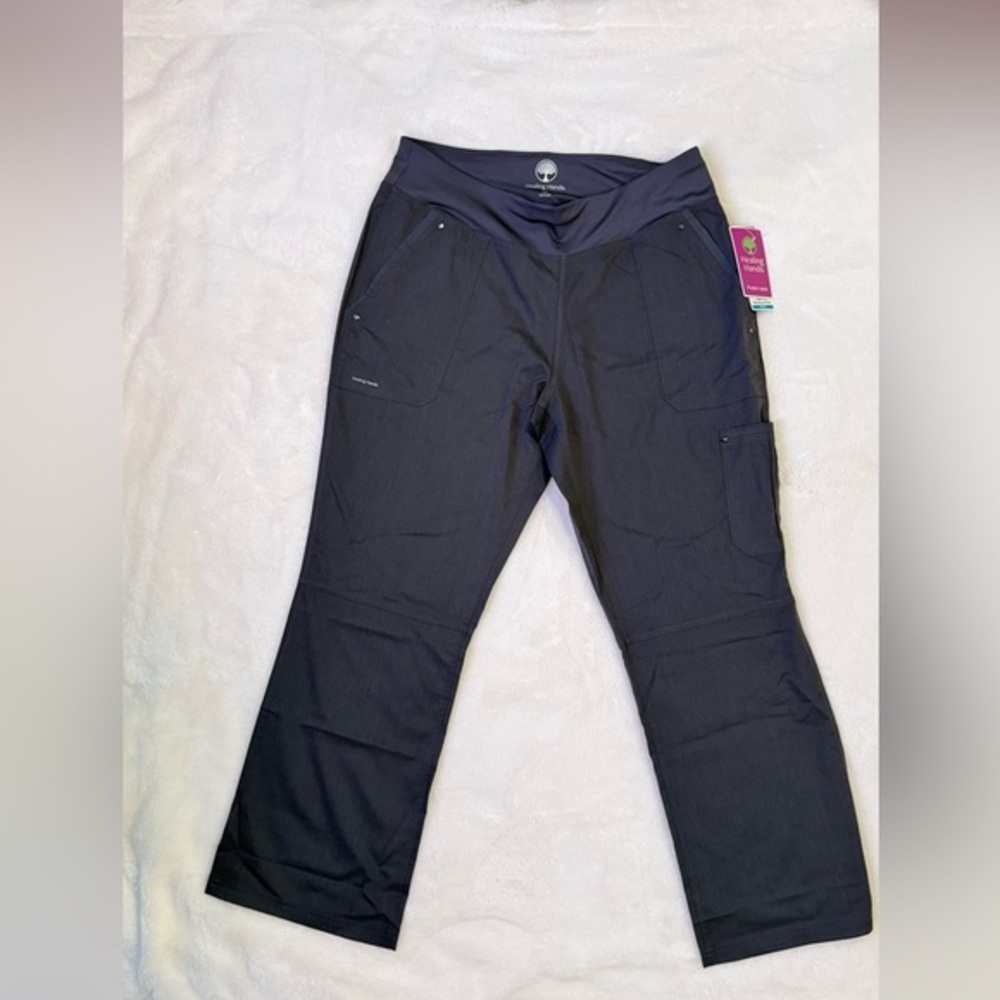Healing Hands Purple Label Gray Scrub Pants